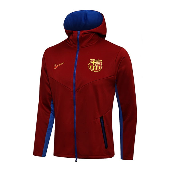 Chaqueta con Capucha Barcelona 2021-22 Rojo